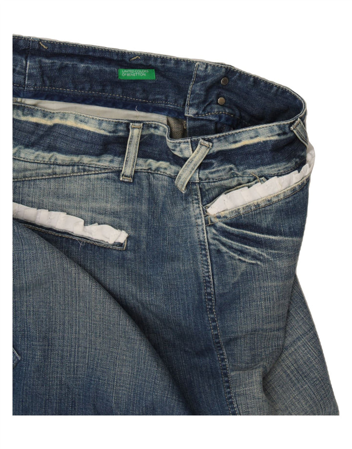 BENETTON Womens Denim Shorts EU 48 2XL W38 Blue Cotton Vintage Benetton and Second-Hand Benetton from Messina Hembry 