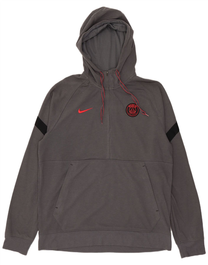 Nike Herre Paris Saint- Germain Hættetrøje Jumper Large Grå Colourblock