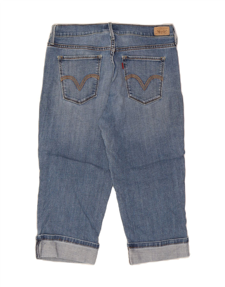 LEVI'S Womens 515 High Rise Capri Jeans US 6 Medium W30 L19 Blue Cotton Vintage Levi's and Second-Hand Levi's from Messina Hembry 