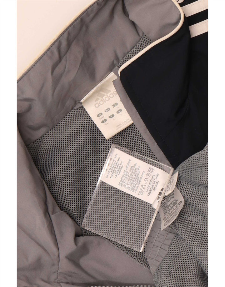Adidas Træningsdragt til mænd Topjakke UK 38/40 Medium Grey Colourblock Polyester