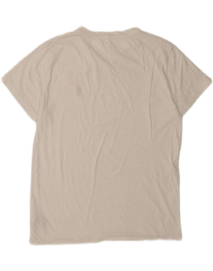 Polo Ralph Lauren Herre T-shirt Top Medium Hvid Bomuld