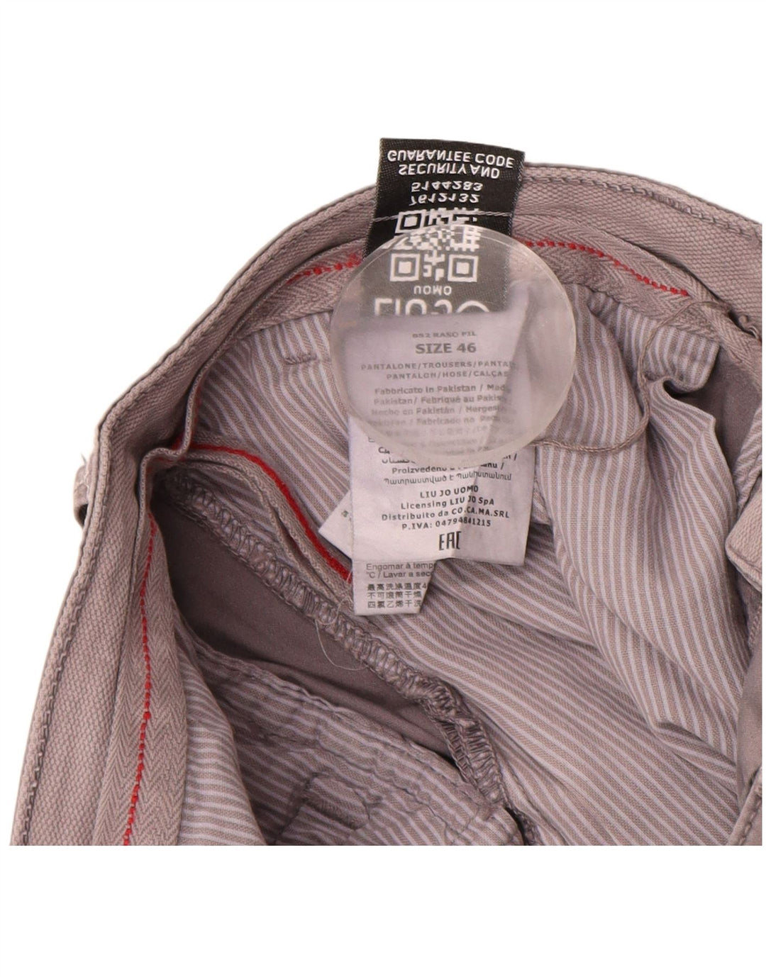 Liu Jo Herre Slim Chino Bukser IT 46 Small W30 L32 Grå Bomuld