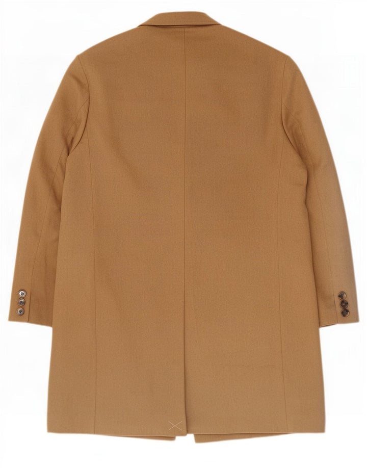 Marks & Spencer Herre Overfrakke UK 40 Stor Beige Uld