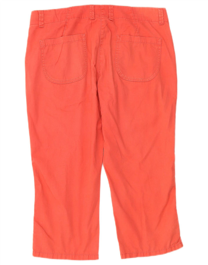 Marks & Spencer Dame Capri Bukser UK 12 Medium W32 Pink Bomuld