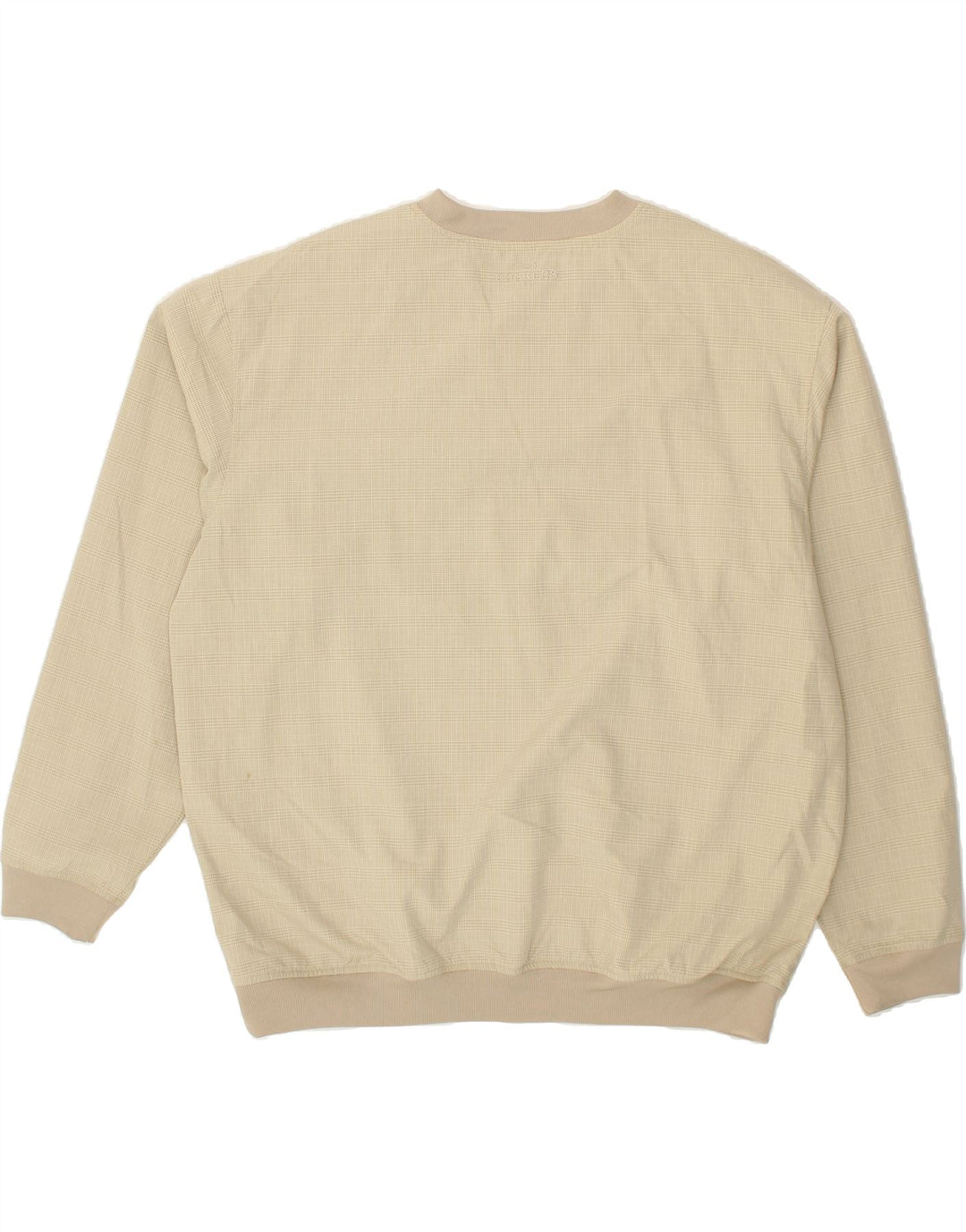DOCKERS Mens Sweatshirt Jumper XL Beige Check Rayon Vintage Dockers and Second-Hand Dockers from Messina Hembry 