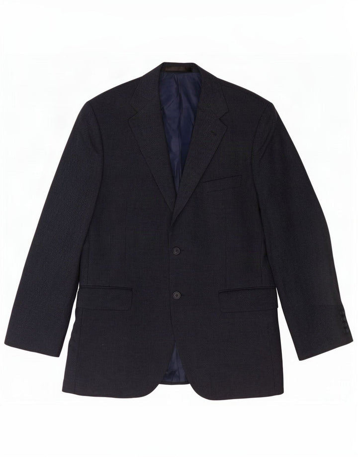 Marks & Spencer Herre 2-knaps blazerjakke UK 42 Large Navy Blue New Wool
