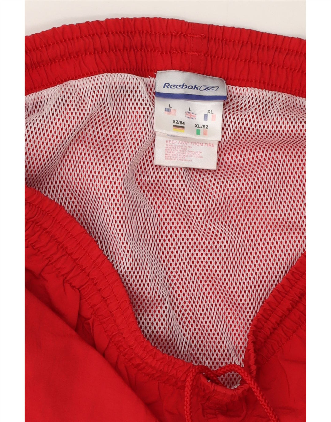 Reebok Sportshorts til mænd store røde polyester