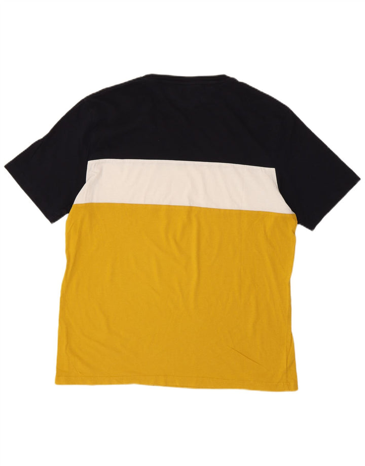 ZARA Mens T-Shirt Top XL Multicoloured Colourblock