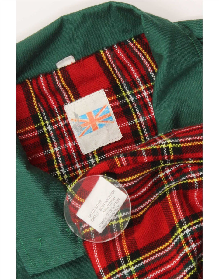 Vintage Bomberjakke til mænd UK 40 Stor grøn polyester