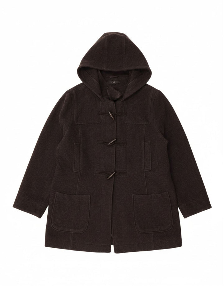 OVS Womens Oversized Hooded Duffle Coat IT 49 XL Grey Polyester