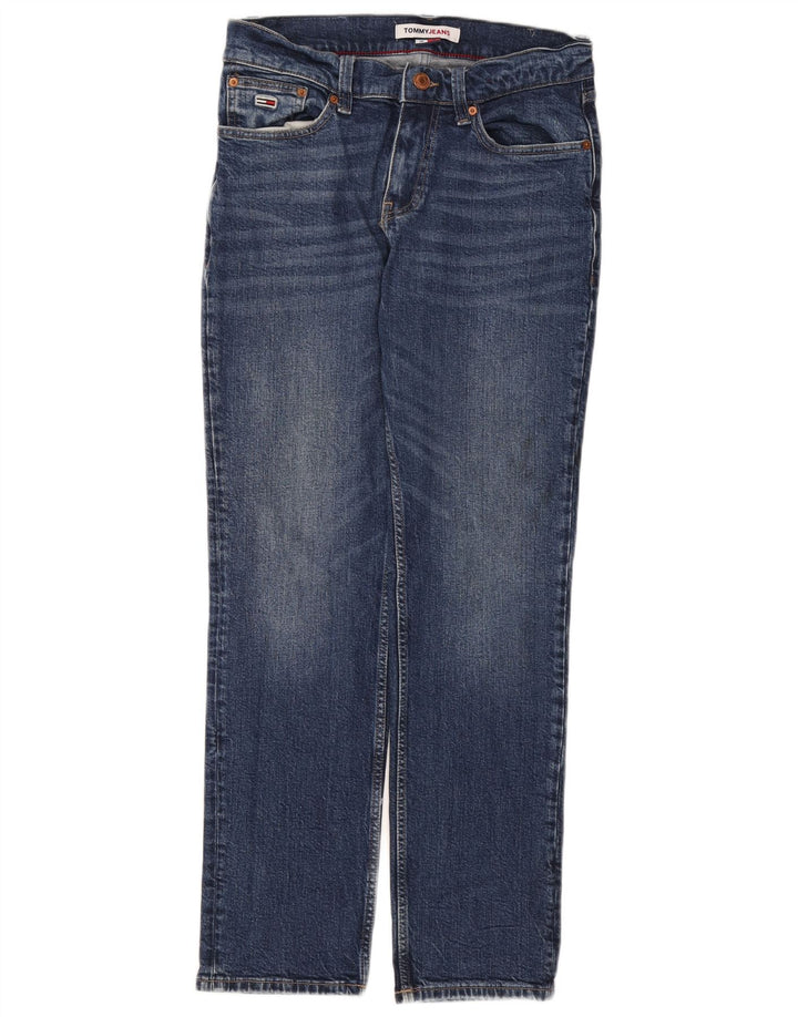 TOMMY HILFIGER Mens Straight Jeans W28 L30 Blue Cotton