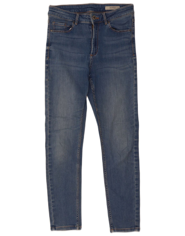 Marks & Spencer Dame Skinny Jeans UK 8 Small W28 L26 Blue Cotton