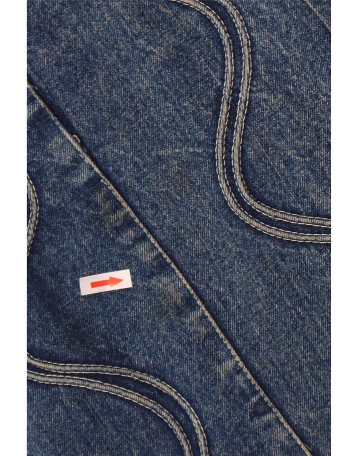 POP 84 Dame højtaljet denimnederdel W30 Medium Blue