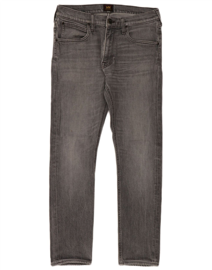 LEE Mens Luke Slim Jeans W31 L30 Grey Cotton