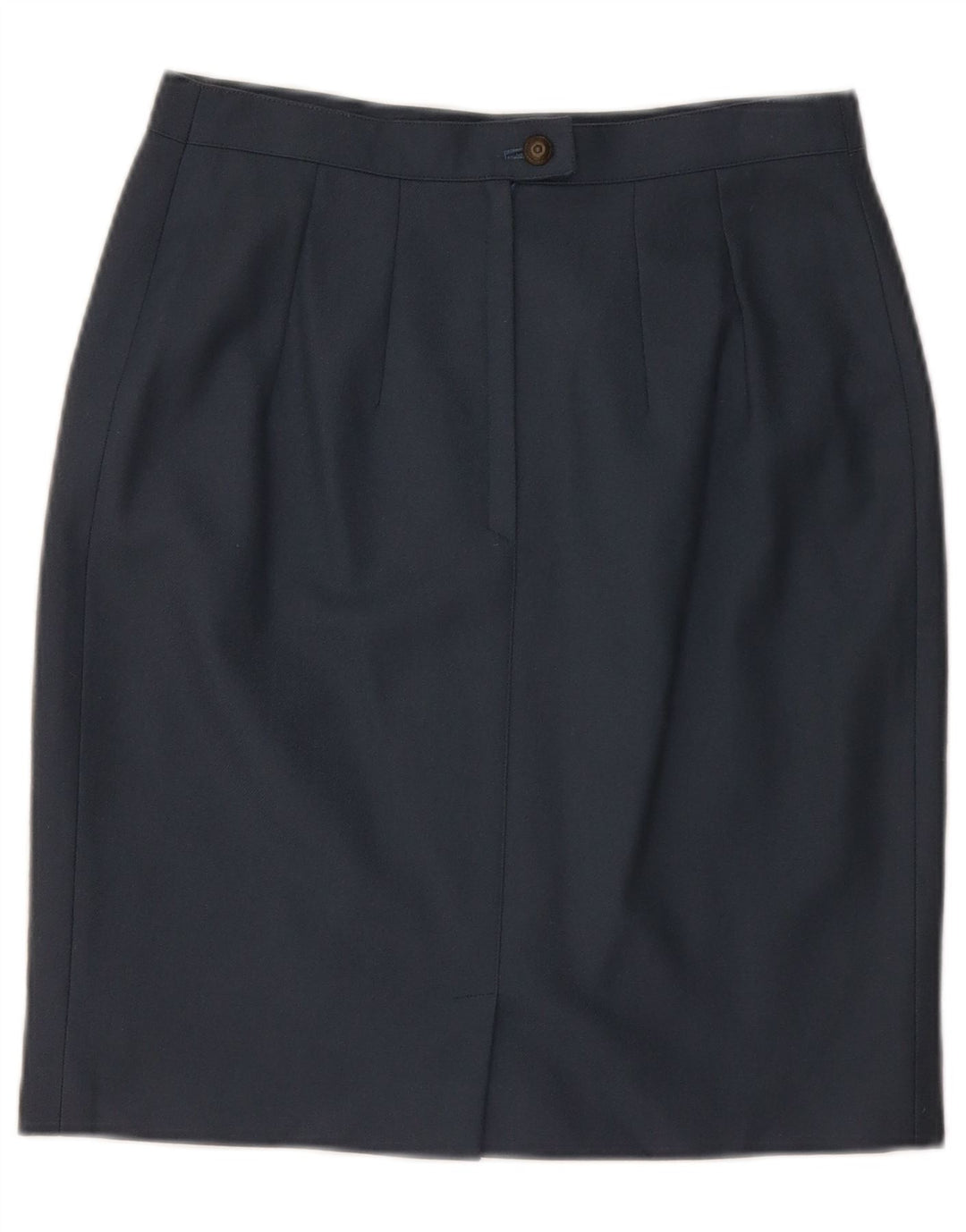 VINTAGE Blyantnederdel til kvinder Medium W28 Marineblå Uld