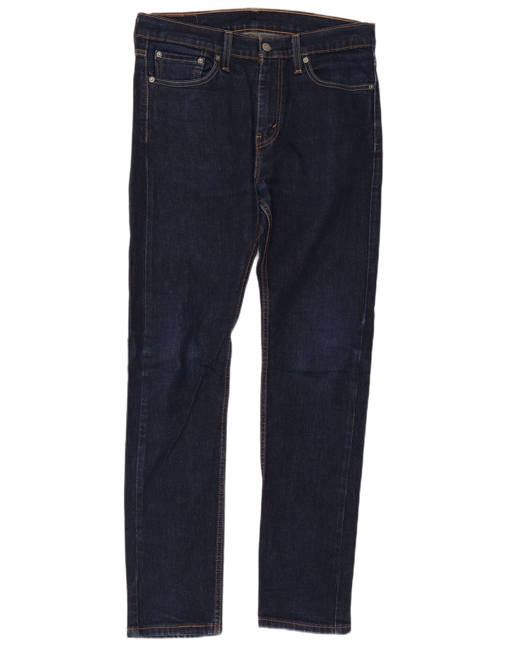 LEVI'S Mens 510 Skinny Jeans W32 L32 Navy Blue Cotton Vintage Levi's and Second-Hand Levi's from Messina Hembry 