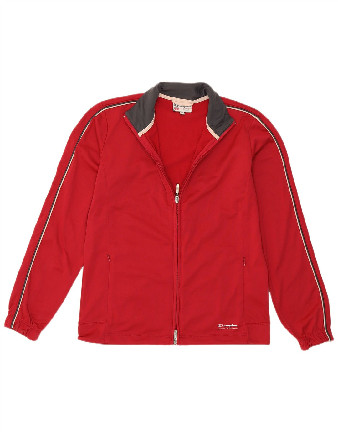 Champion Womens Easy Fit træningsdragt Topjakke UK 10 Lille rød polyester