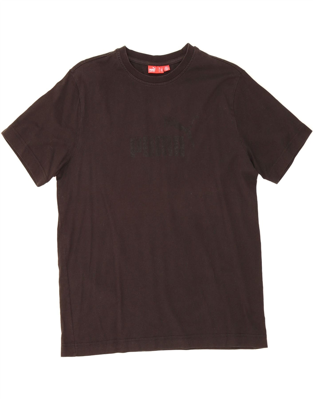 PUMA Mens Graphic T-Shirt Top Medium Black Vintage Puma and Second-Hand Puma from Messina Hembry 