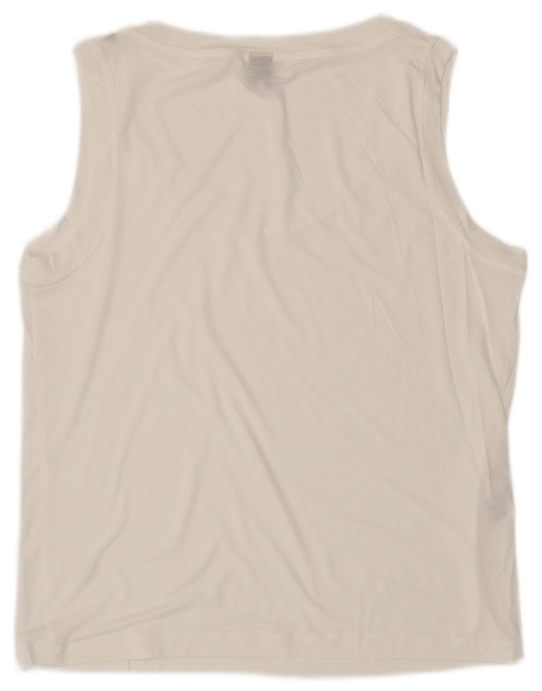 Stefanel Damevest Top UK 14 Medium White Lyocell