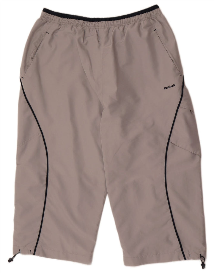 Reebok Herre Bermuda Sportshorts Store Grå Polyester