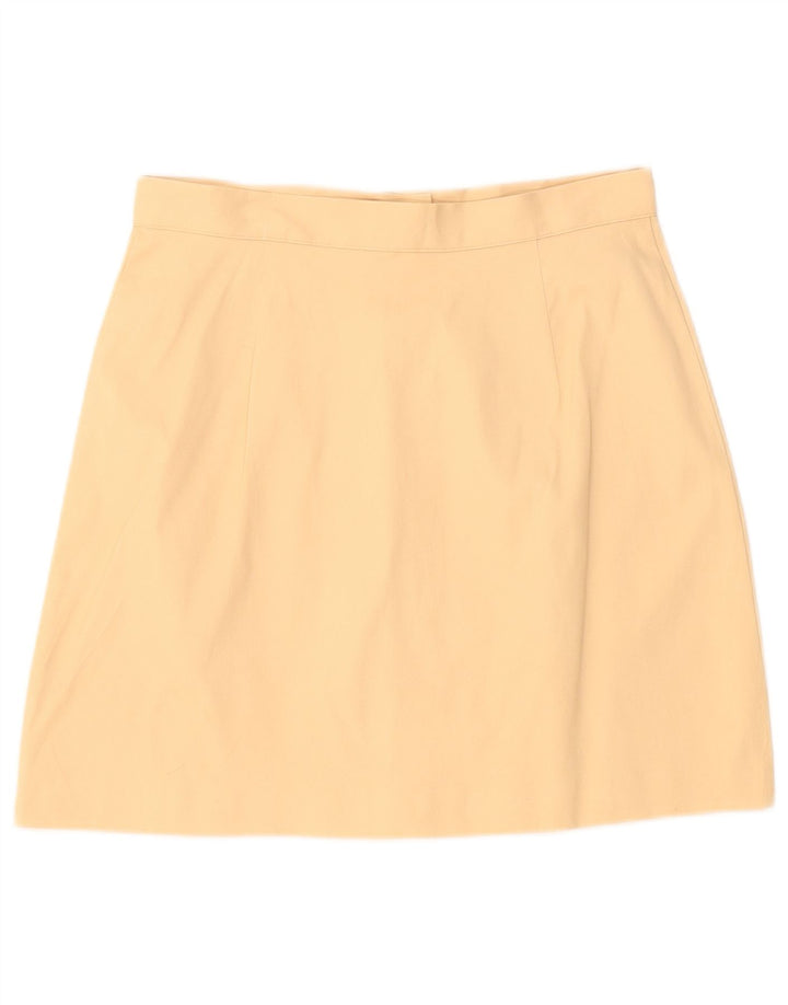 BENETTON Womens Mini Skirt IT 42 Medium W28 Beige Polyamide