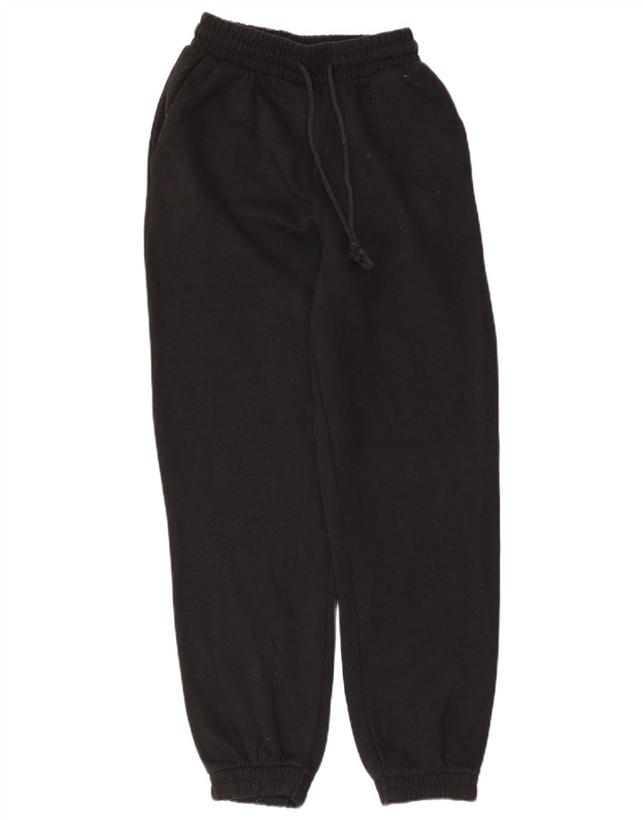 Zara Womens Tracksuit Trousers Joggers UK 8 Small Black Polyester