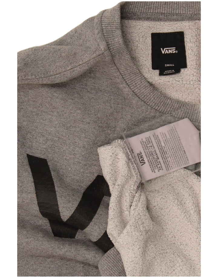 Vans Herre grafisk sweatshirt jumper lille grå flækket bomuld