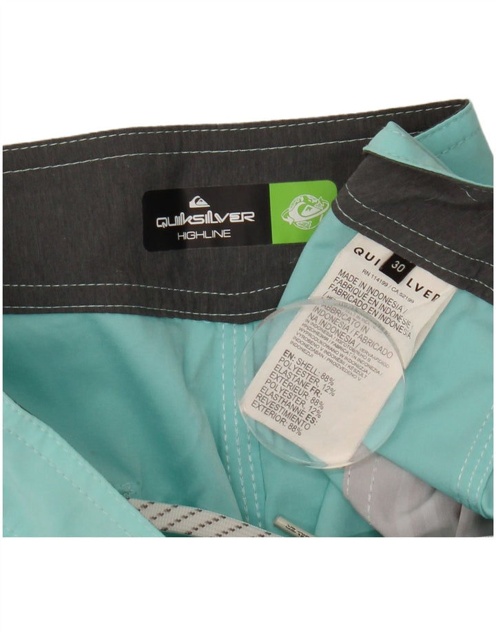 Quiksilver Badeshorts til mænd Medium turkis stribet polyester