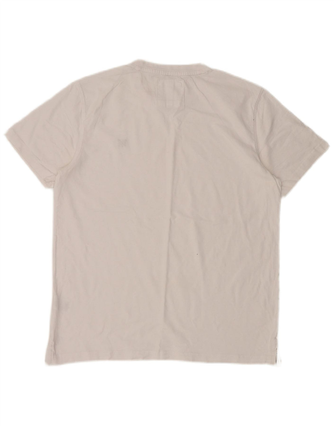 CREW CLOTHING Herre T-Shirt Top Stor Hvid Bomuld