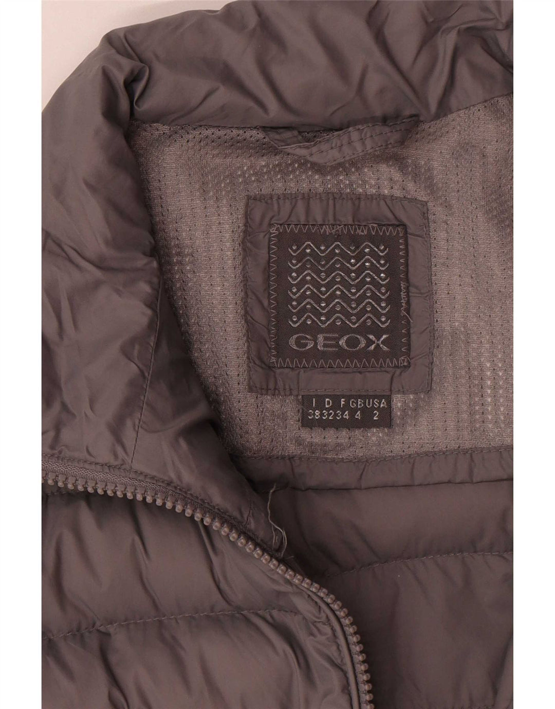 Geox oversize polstret jakke til kvinder UK 4 XS grå polyester