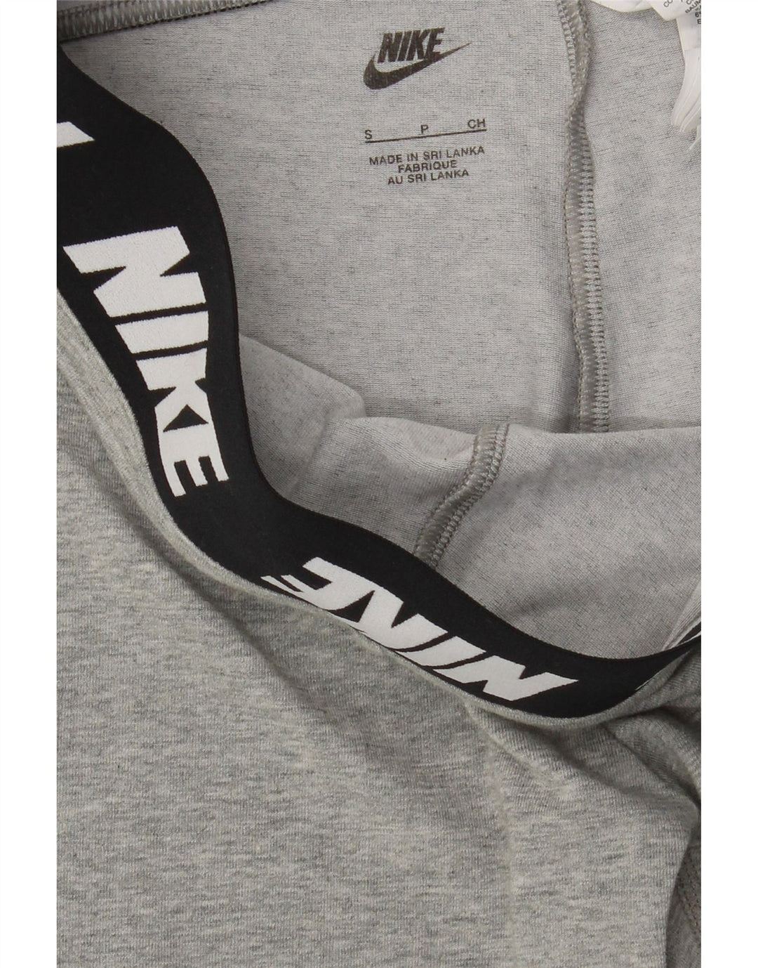 NIKE Womens Graphic Leggings UK 10 Small Grey Cotton Vintage Nike and Second-Hand Nike from Messina Hembry 