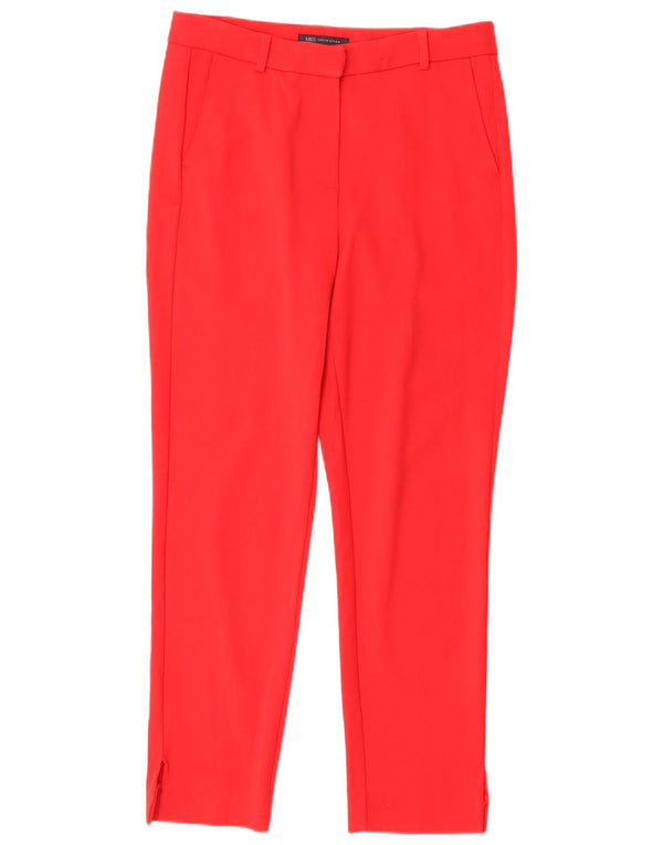 Marks & Spencer Dame Slim Suit Bukser UK 10 Small W27 L27 Rød Polyester