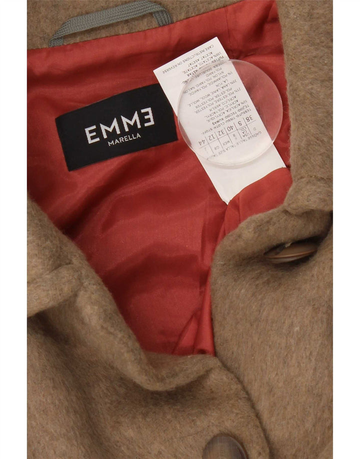 Marella Dame EMME Overfrakke UK 12 Medium Beige Akryl