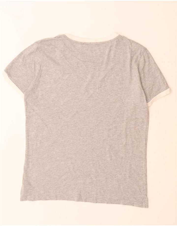 TOMMY HILFIGER Herre grafisk T-shirt Top Lille grå Colourblock Bomuld