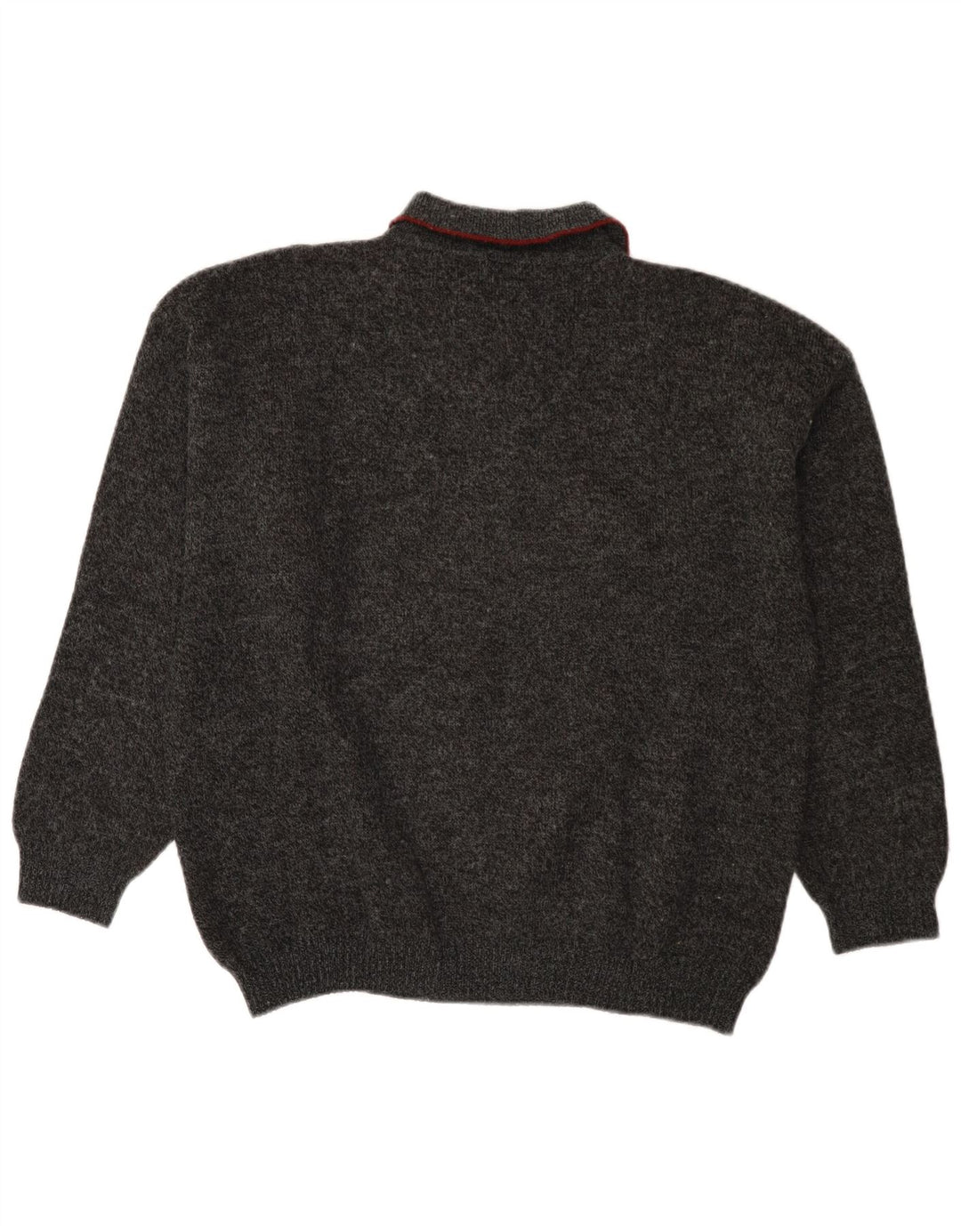 Nordica Herre Polo Neck Jumper Sweater IT 50 Medium Grå Colourblock Uld