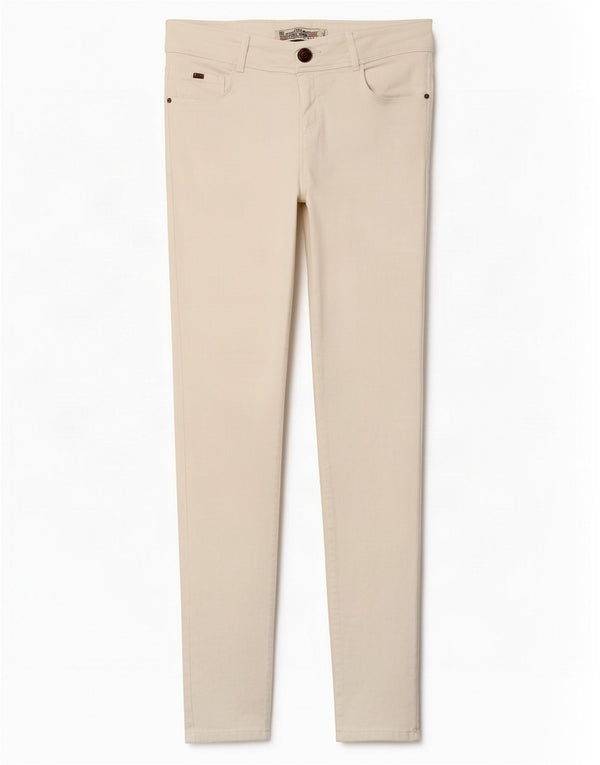 Zara Dame Trafaluc Skinny Jeans EU 40 Medium W30 L32 Hvid