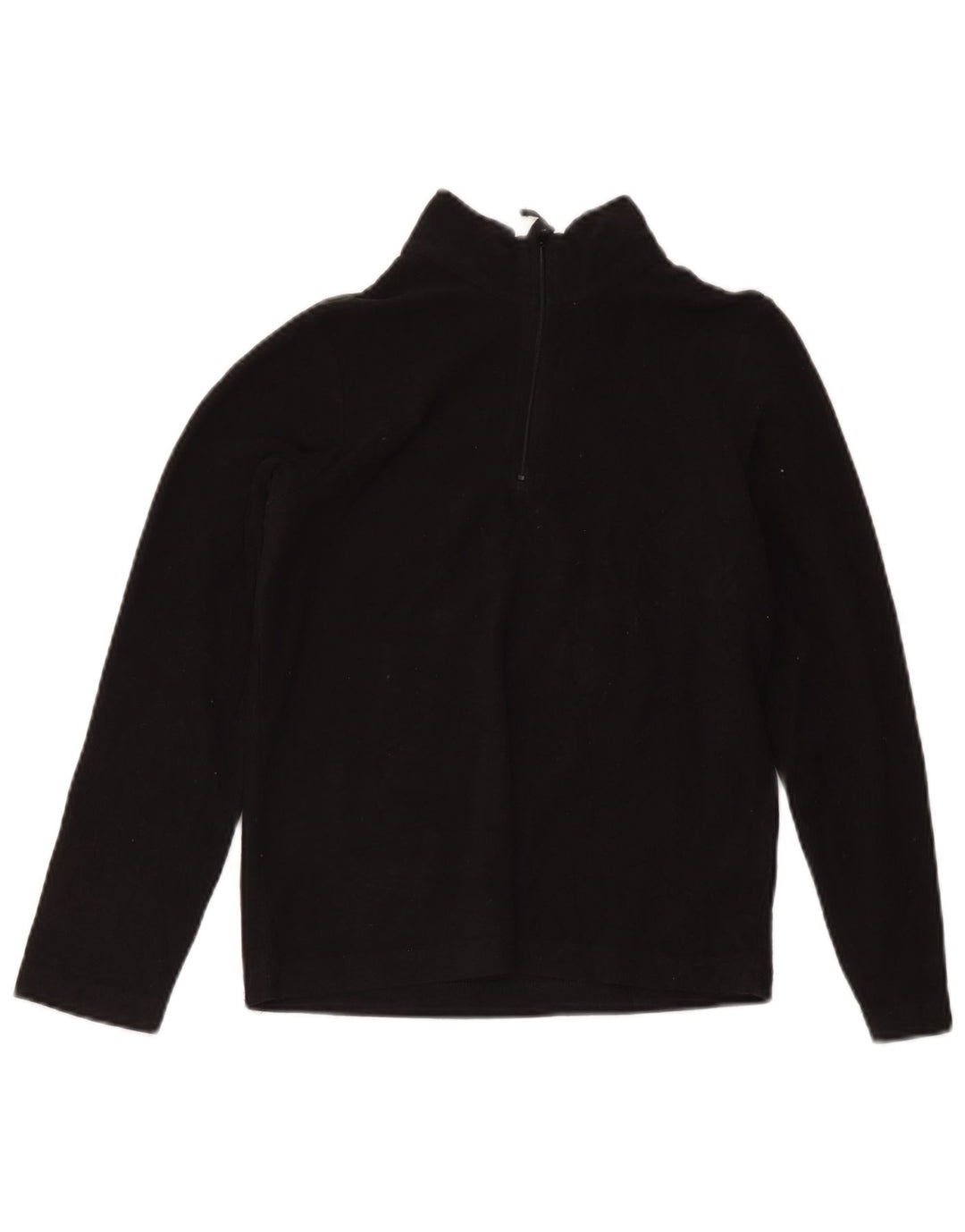 Mountain Warehouse Boys Zip Neck Fleece Jumper 11-12 År Sort Polyester