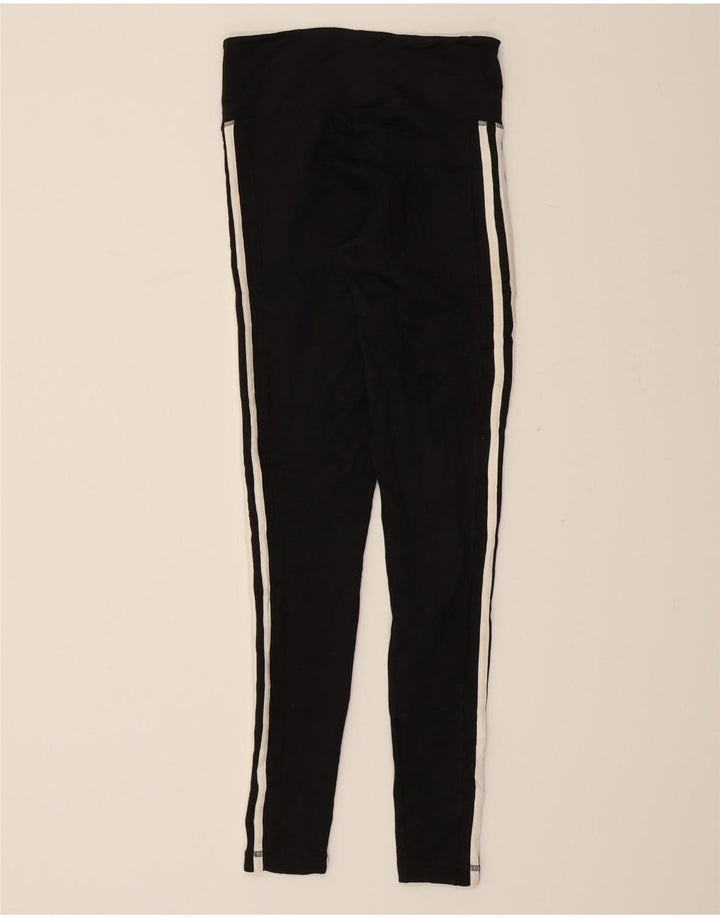 ADIDAS Womens Leggings UK 8/10 Small  Black Polyester Vintage Adidas and Second-Hand Adidas from Messina Hembry 