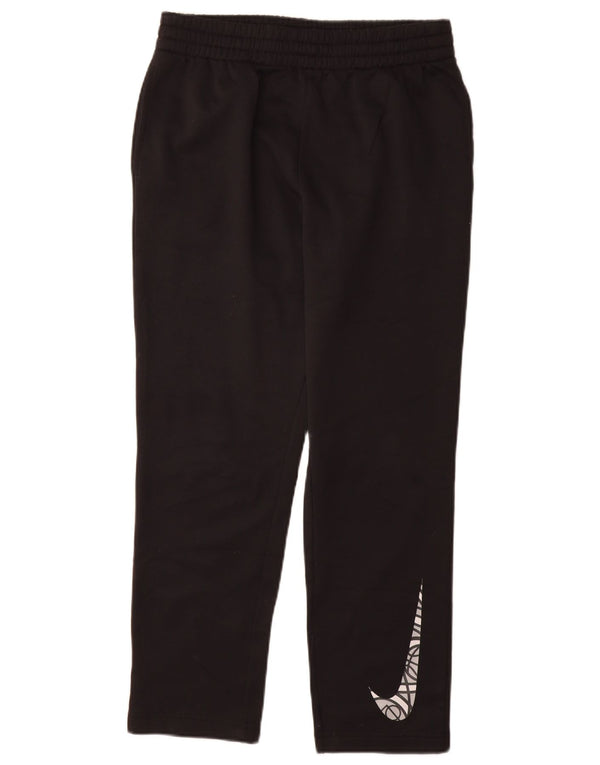 Nike drenge Dri Fit grafiske træningsdragt bukser 13-14 år XL sort polyester