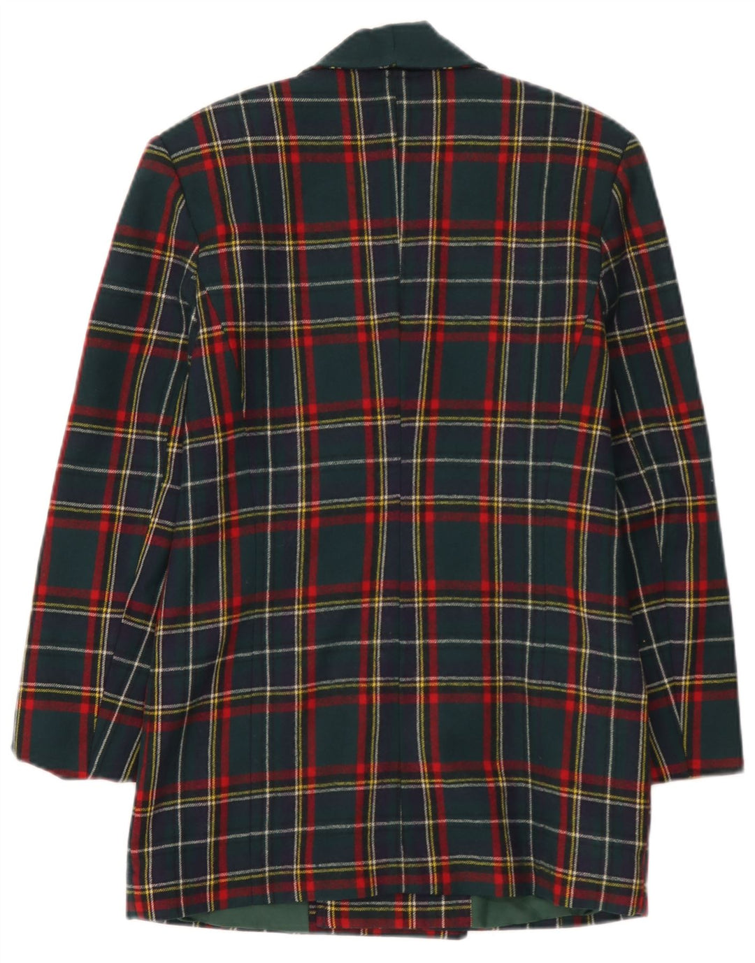 Vintage Dame Blazer Jacket UK 10 Small Multicolored Check