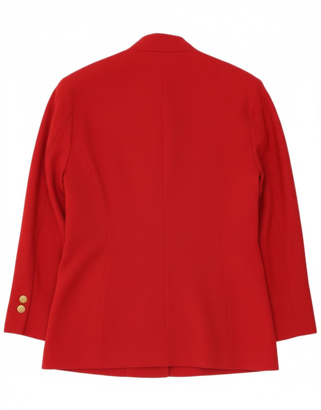 Vintage dame 2-knaps blazerjakke IT 44 Medium Red Virgin Wool