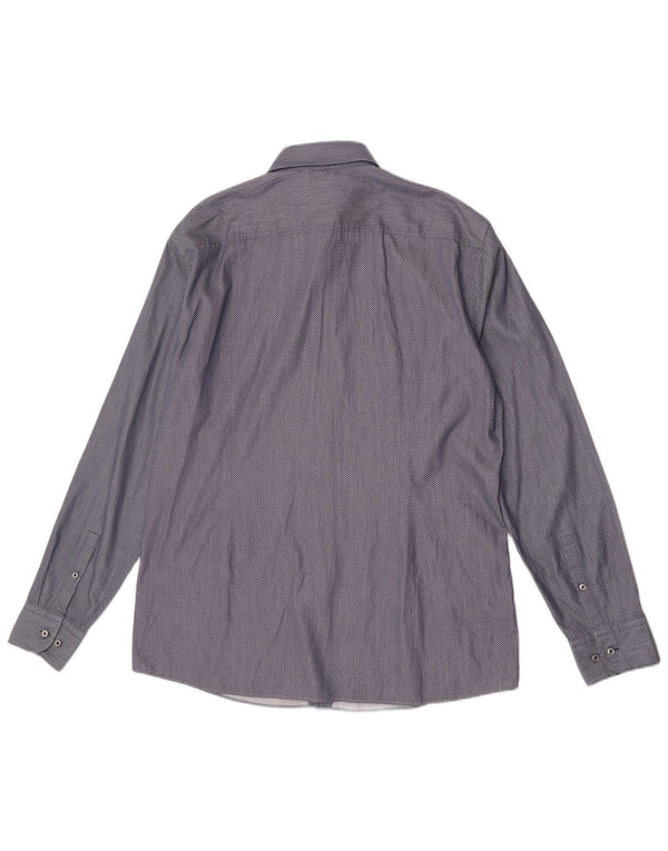 Hugo Boss Herre Slim Fit Skjorte Str. 17 43 XL Blå Ternet