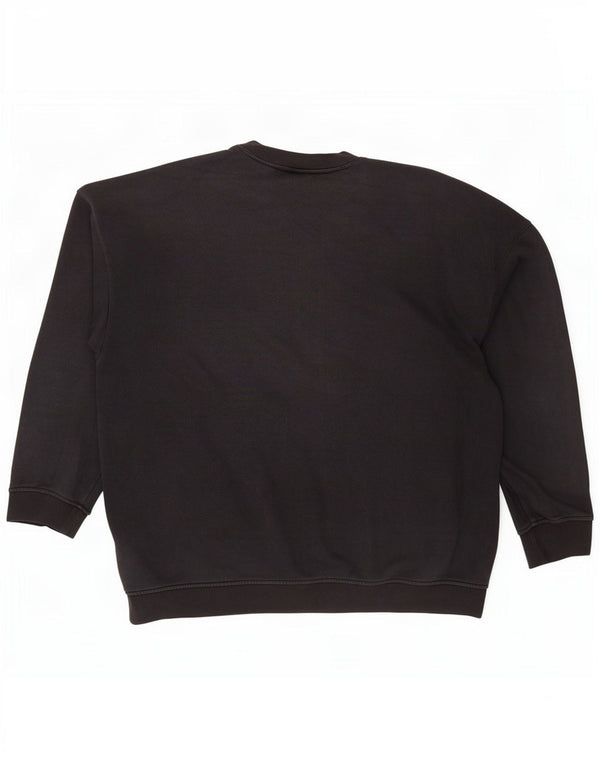 Adidas grafisk sweatshirt til mænd, stor sort bomuld