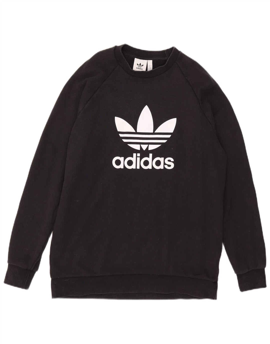 Adidas grafisk sweatshirt til mænd, stor sort bomuld