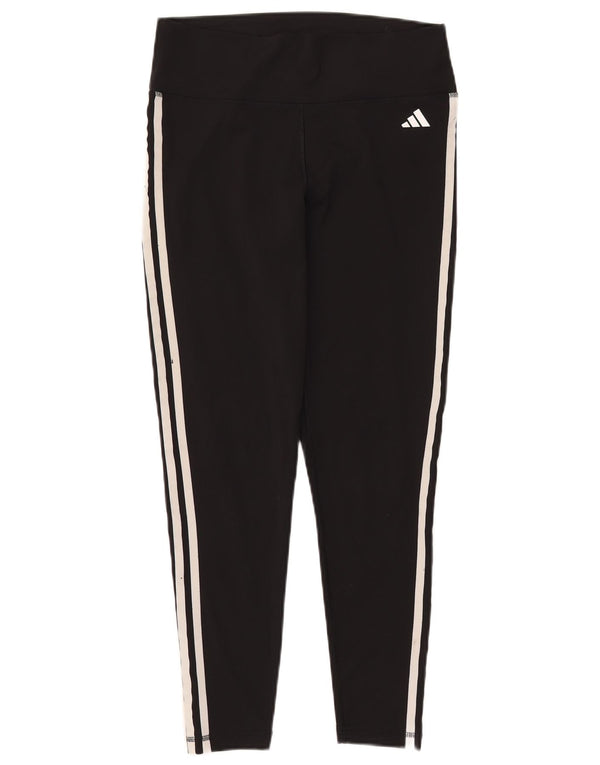 ADIDAS Aeroready Leggings til kvinder UK 16/18 Large Black Polyester