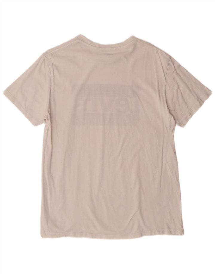 LEVI'S Womens Graphic T-Shirt Top UK 16 Large White