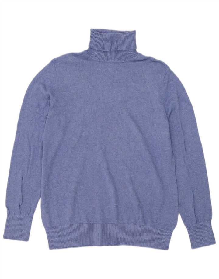 L.L.Bean Herre Rullehalstrøje Sweater Stor Blå Bomuld