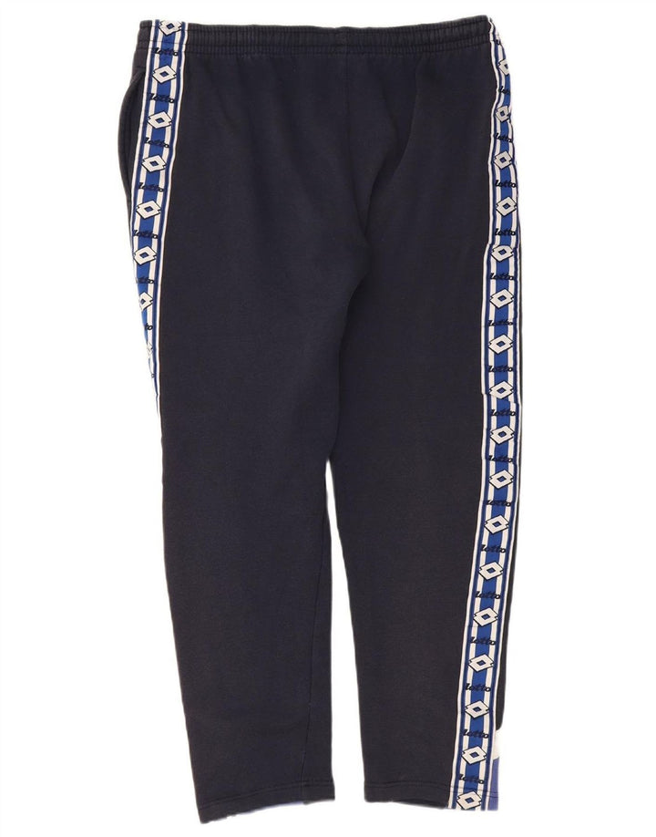 LOTTO Womens Graphic Full Tracksuit UK 14 Medium Navy Blue Colourblock