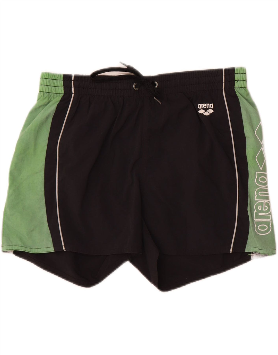 Arena Grafiske badeshorts til mænd Large Black Colourblock Nylon