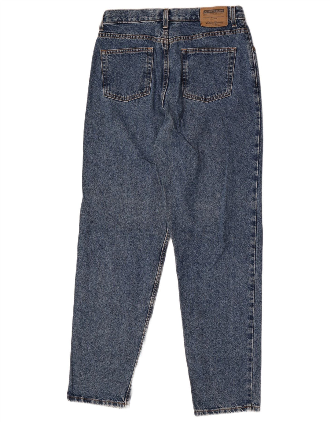 Eddie Bauer Dame Straight Jeans US 12 Large W32 L31 Blue Cotton